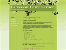 Tablet Screenshot of greenboothgardenservices.com